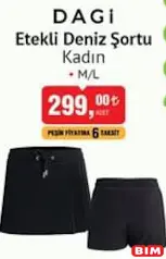 DAGİ ETEKLİ DENİZ ŞORTU KADIN